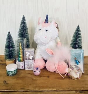 plush unicorn and gift items