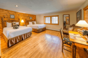 A photo of a room at a resort located on the Catskill Mountains Scenic Byway.