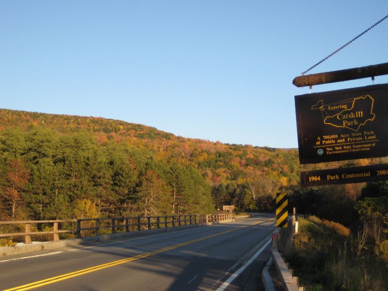 Catskill Park road sign.