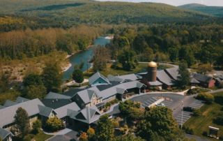 An aerial view of one of the best resorts in the Catskills.